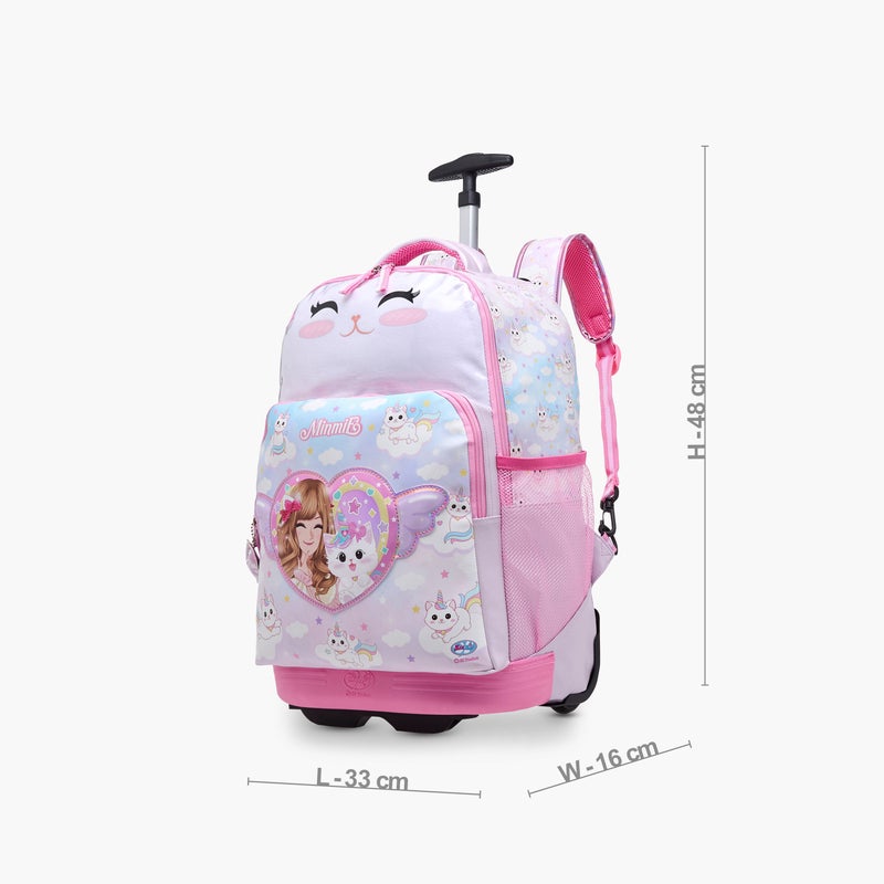 Minmie Caticorn Dream- Trolley Backpack 18Inch-1 Cmprt.-Printed-Rectangle (Pvc) Pastel Purple \ 33x16x48 - Image 2